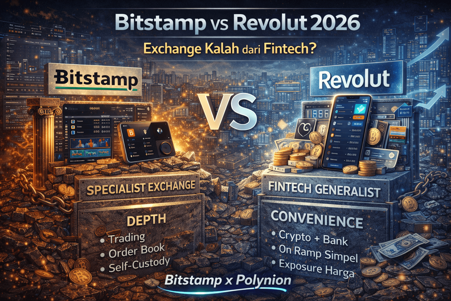 Bitstamp vs Revolut 2026: Exchange Kalah dari Fintech?