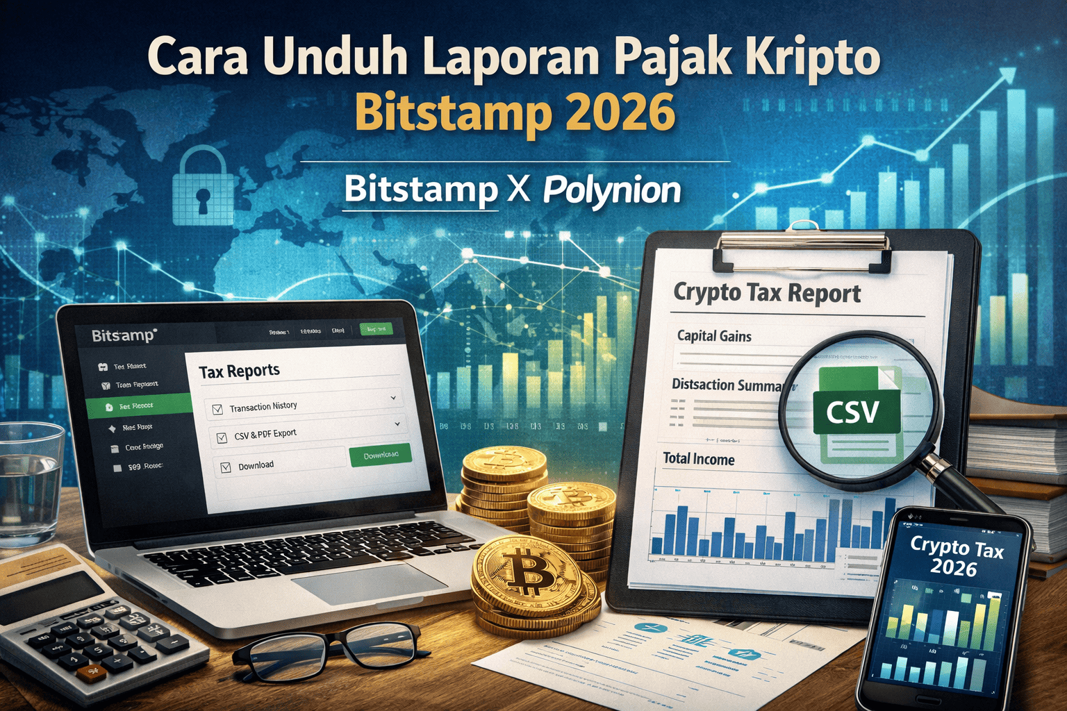 Cara Unduh Laporan Pajak Kripto Bitstamp 2026