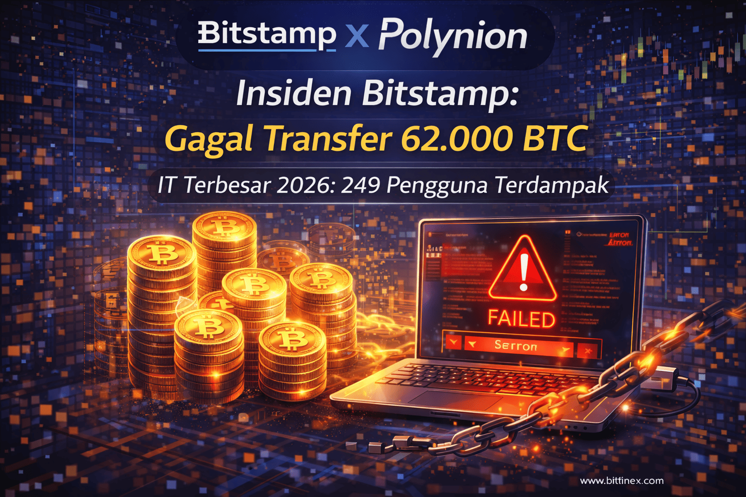 Insiden Bitstamp: Gagal Transfer 62.000 BTC