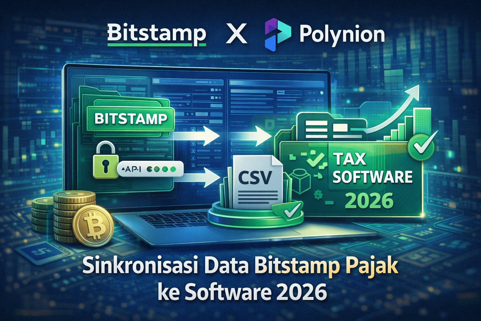Sinkronisasi Data Bitstamp Pajak ke Software 2026