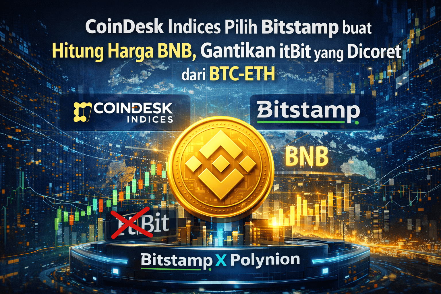 CoinDesk Pilih Bitstamp Hitung Harga BNB